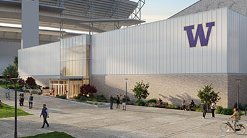 UW ICA Basketball training facility rendering