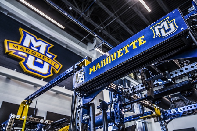 Marquette Athletic and Human Performance Research Center weight room