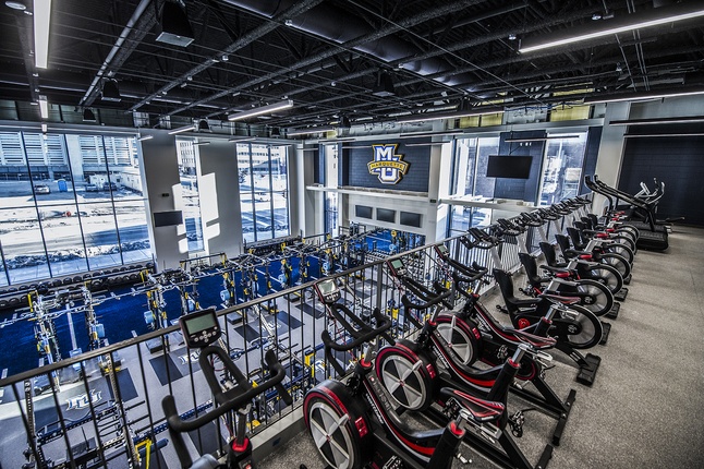 Marquette Athletic and Human Performance Research Center training