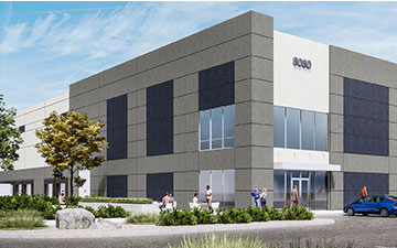 Inland Logistics manufacturing building rendering